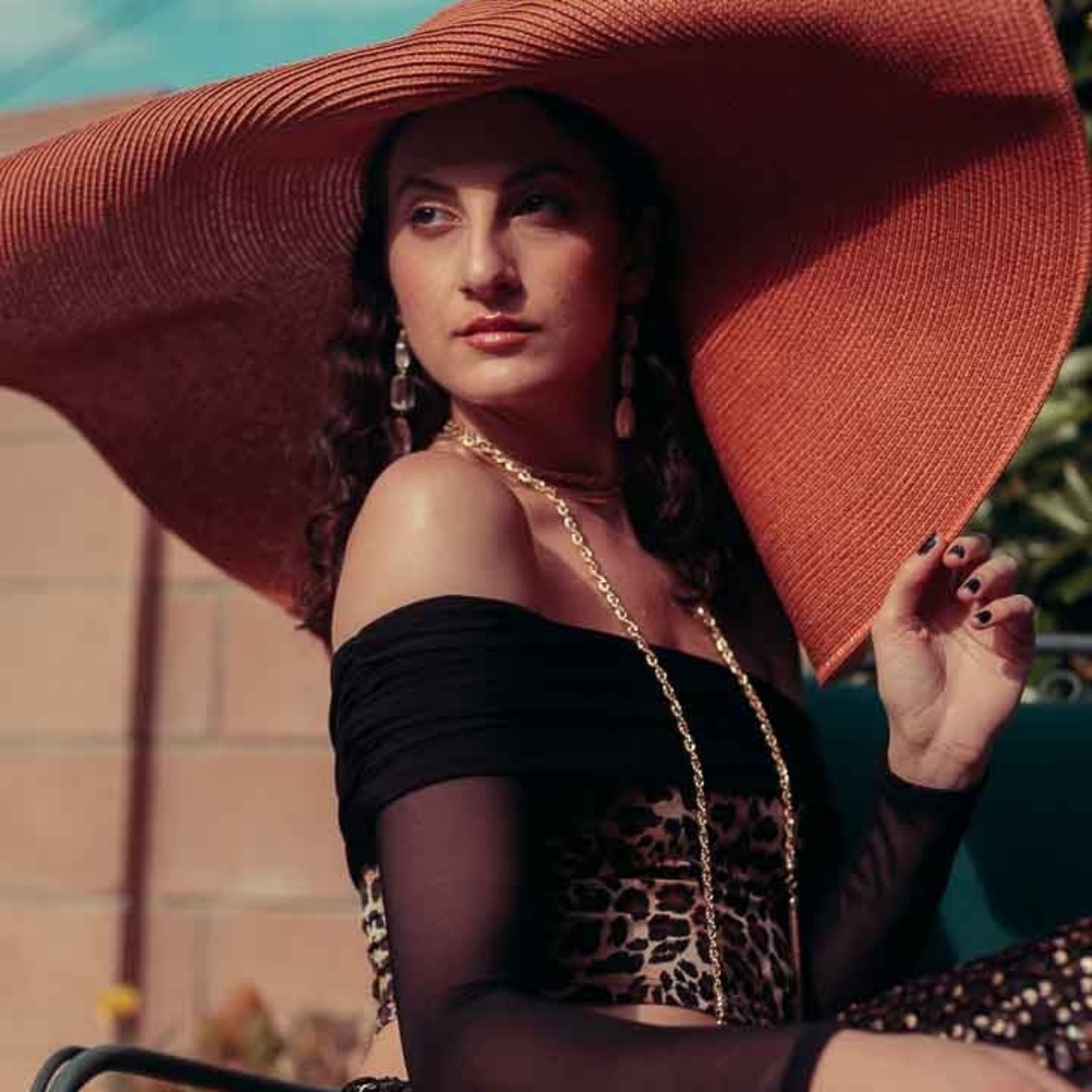 Burgundy Sun Hat